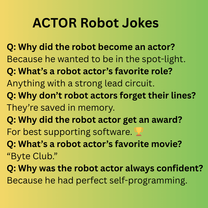 ACTOR Robot Jokes