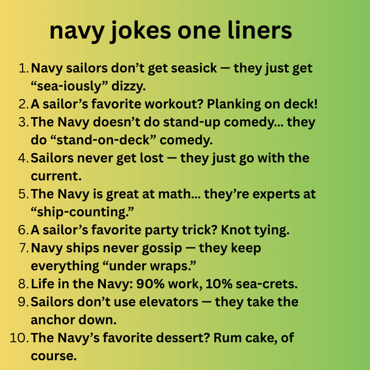 navy jokes one liners