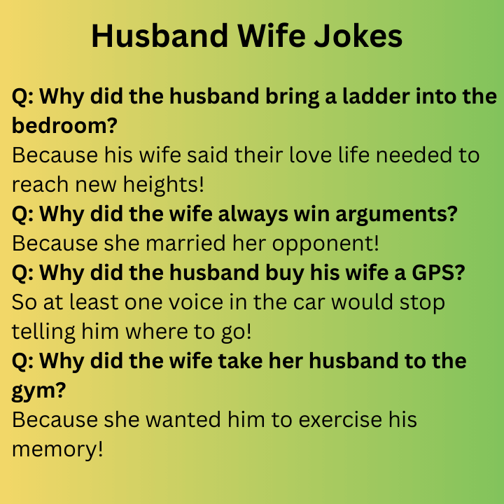 Husband Wife Jokes
