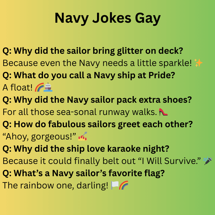 NAVY GAY JOKES