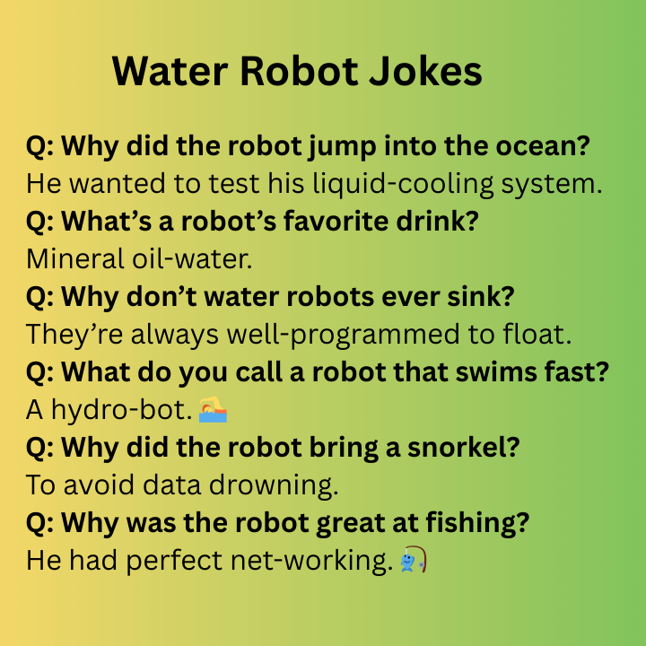 Water Robot Jokes