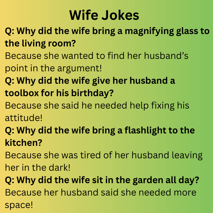 Wife Jokes