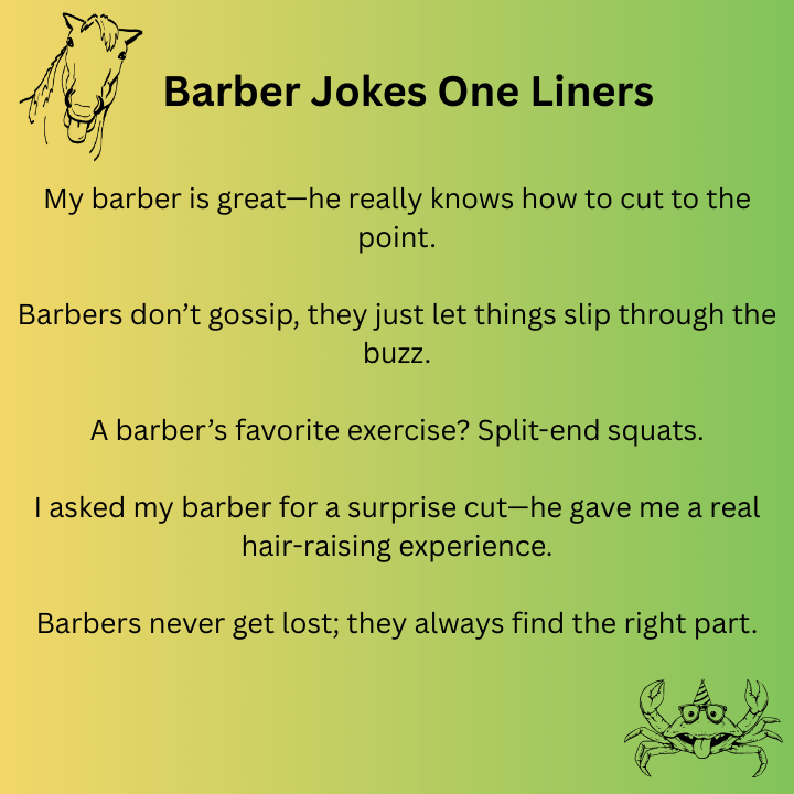 Barber Jokes One Liners