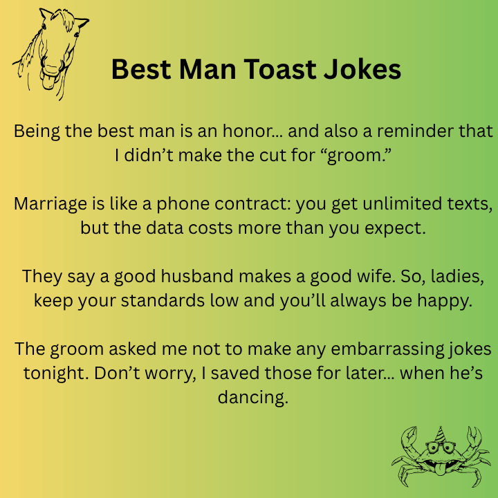 Best Man Toast Jokes