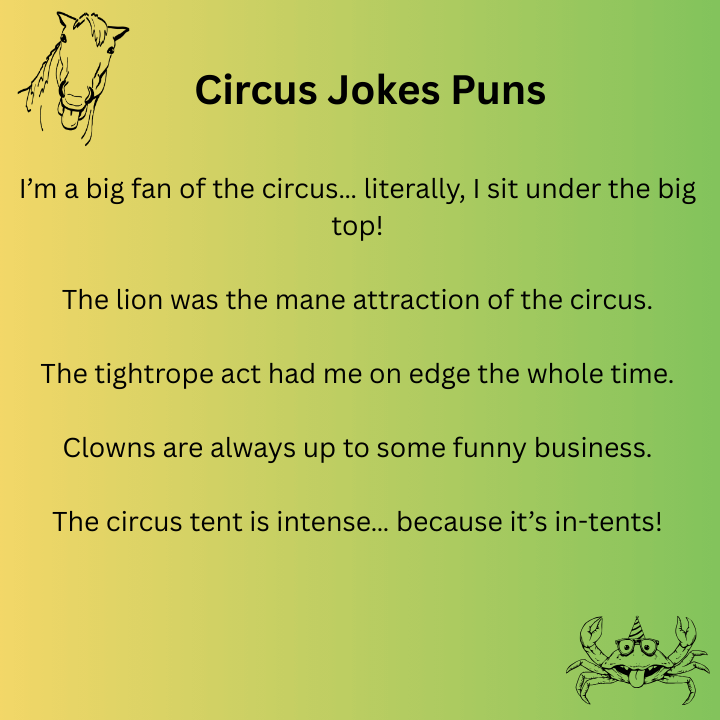Circus Jokes Puns