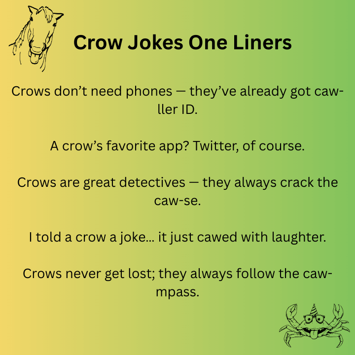 Crow Jokes One Liners