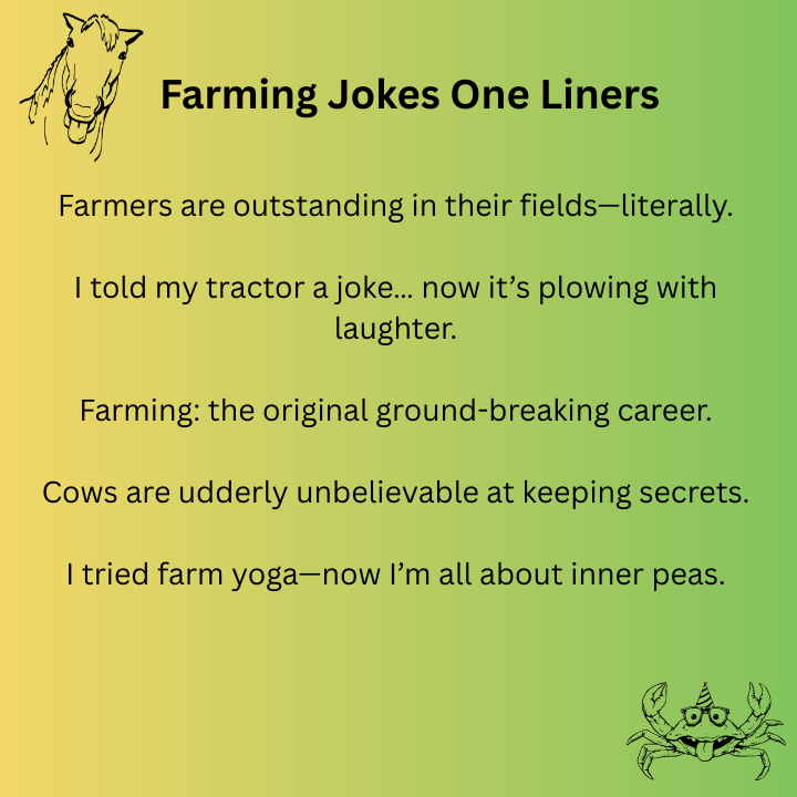 Farming Jokes One Liners 