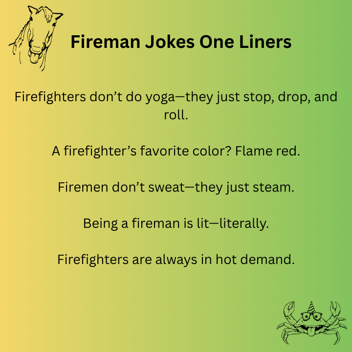Fireman Jokes One Liners
