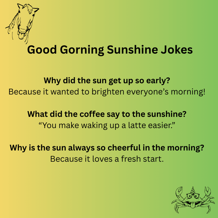 Good Gorning Sunshine Jokes 