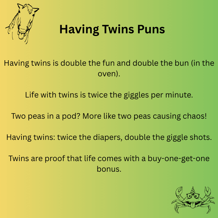 Having Twins Puns 