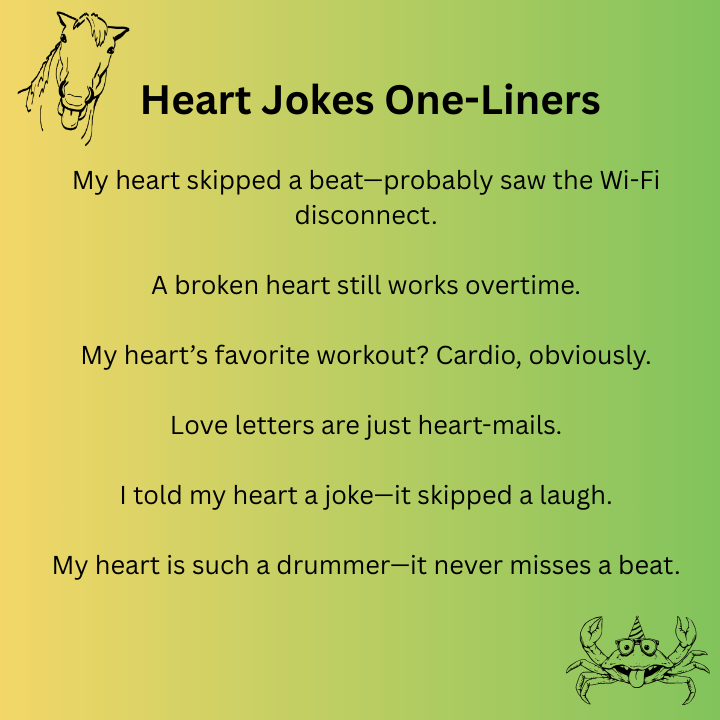 Heart Jokes One-Liners 