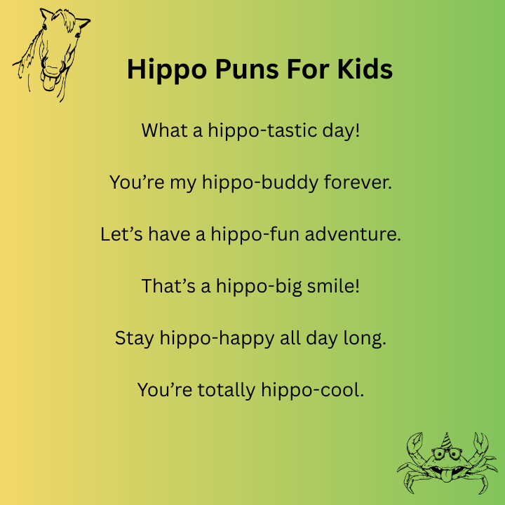 Hippo Puns For Kids 