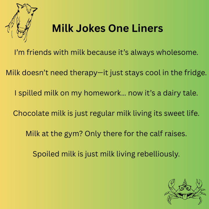 Milk Jokes One Liners 