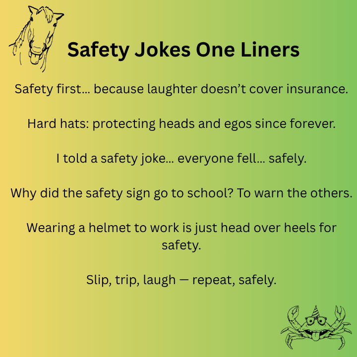 Safety Jokes One Liners