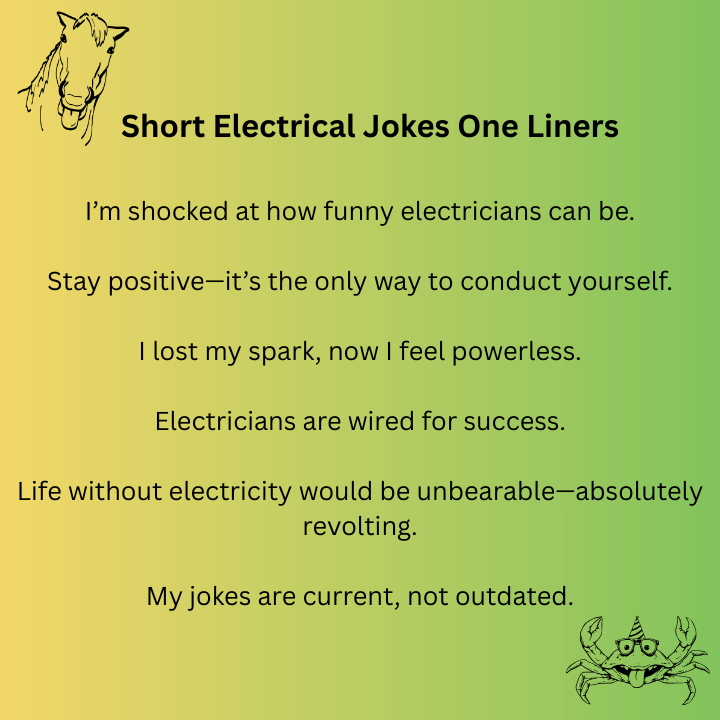 Short Electrical Jokes One Liners 