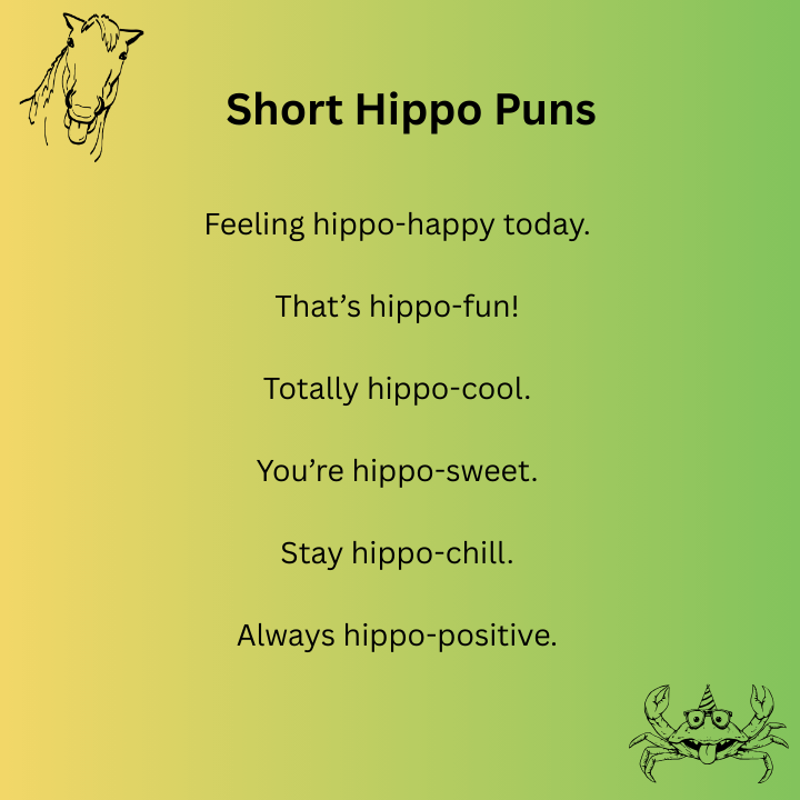 Short Hippo Puns 