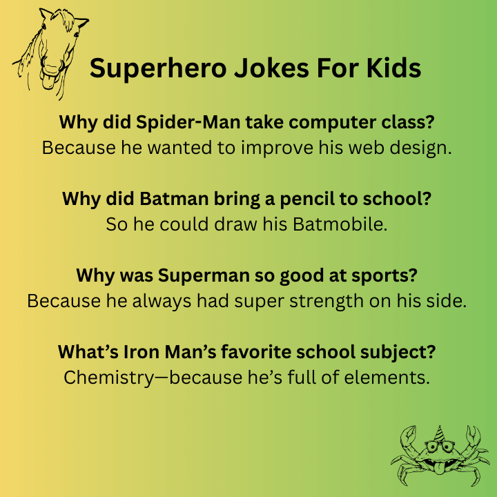 Superhero Jokes For Kids