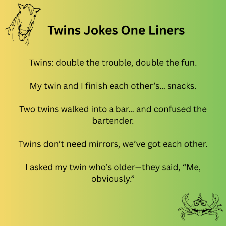 Twins Jokes One Liners