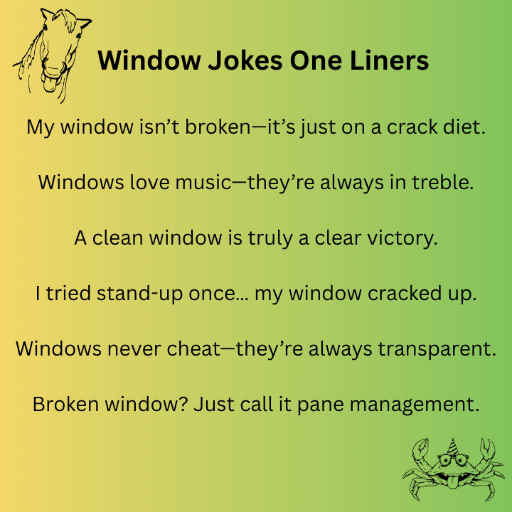 Window Jokes One Liners