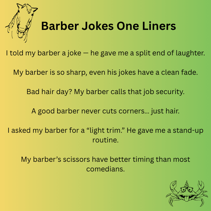 Barber Jokes One Liners