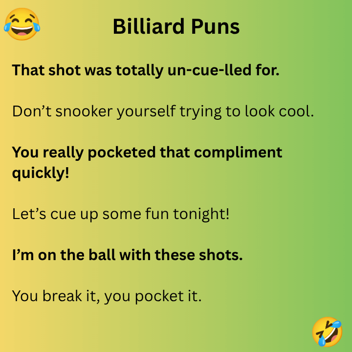 Billiard Puns