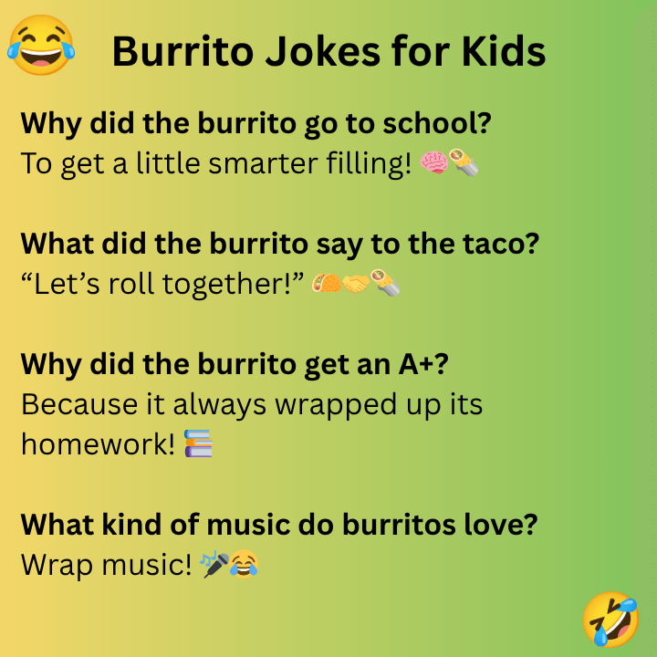 Burrito Jokes for Kids