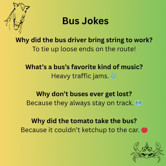 Bus Jokes to Make Your Ride Fun & Funny!
