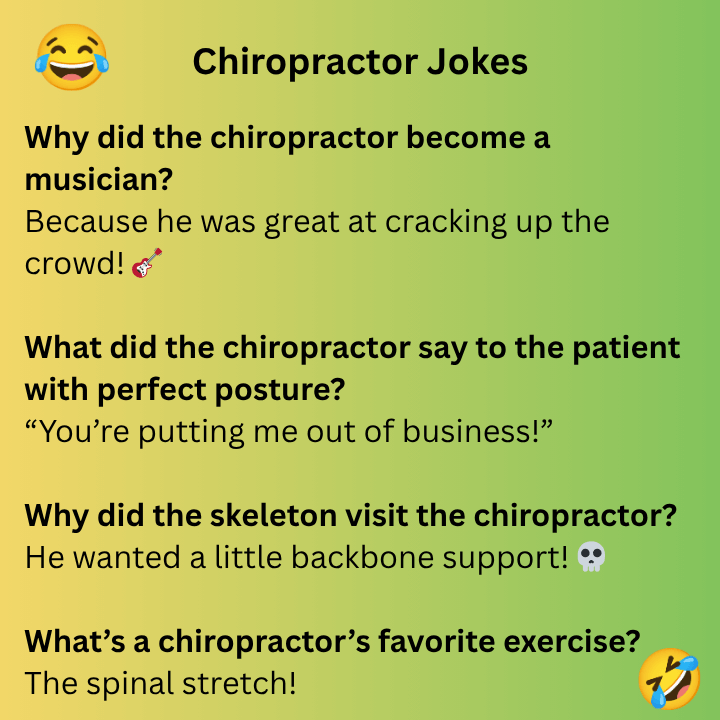 Chiropractor Jokes