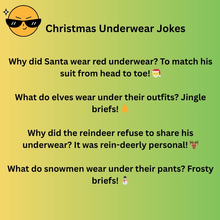 Christmas Underwear Jokes