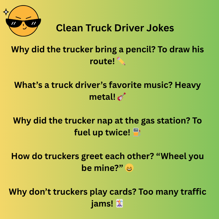 Clean Truck Driver Jokes