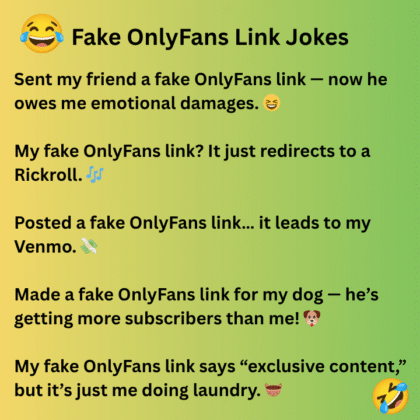 Fake OnlyFans Link Jokes That’ll Break the Internet!