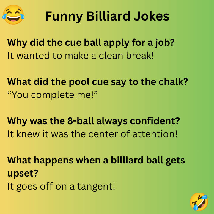 Funny Billiard Jokes