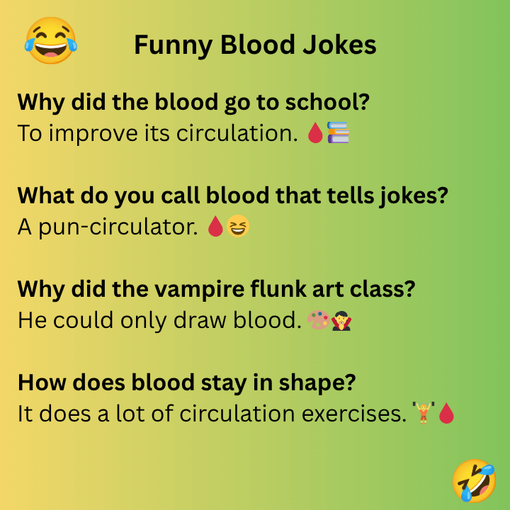 Funny Blood Jokes