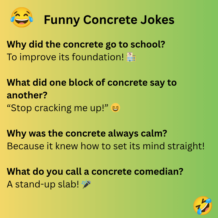 Funny Concrete Jokes