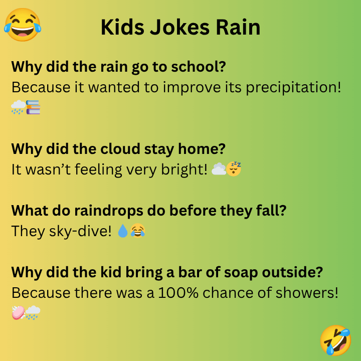 Kids Jokes Rain