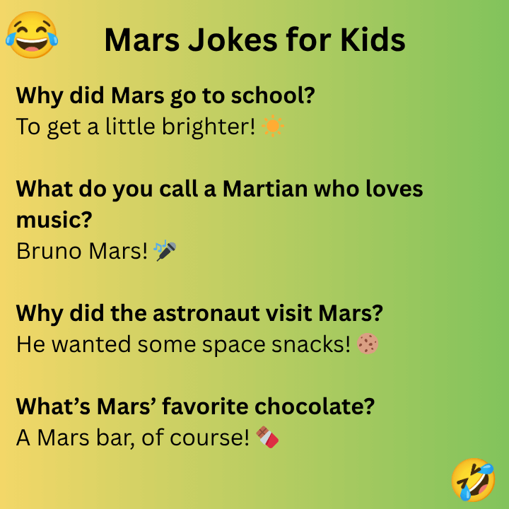 Mars Jokes for Kids