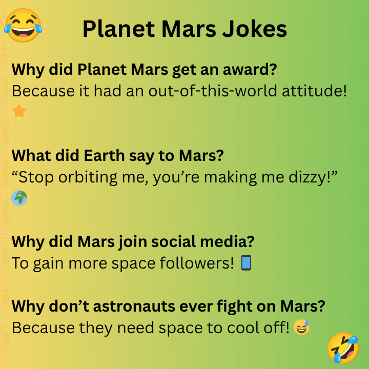 Planet Mars Jokes 