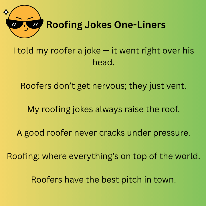 Roofing Jokes One-Liners 