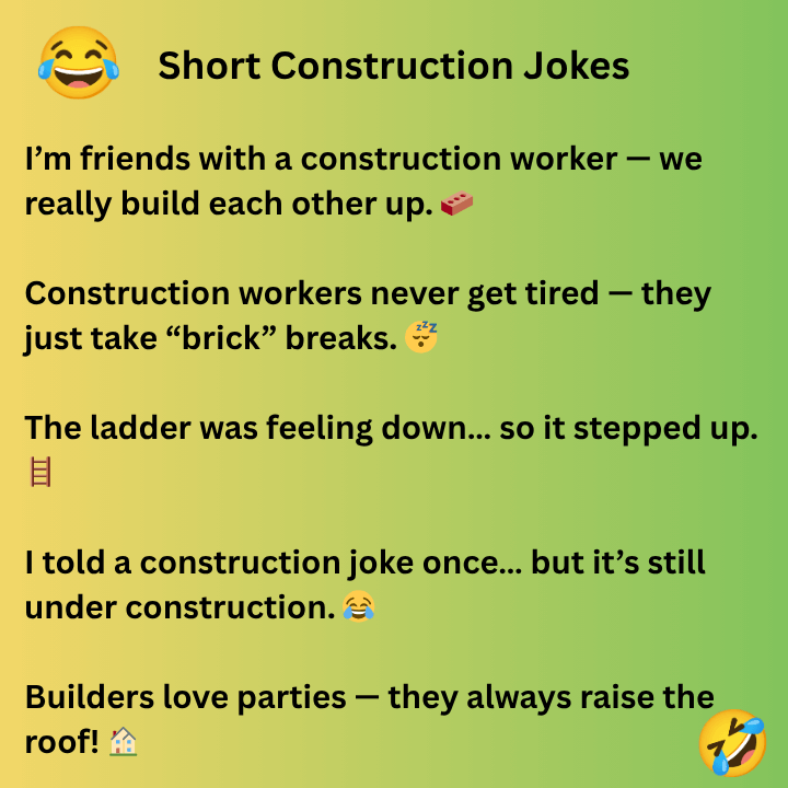 Short Construction Jokes
