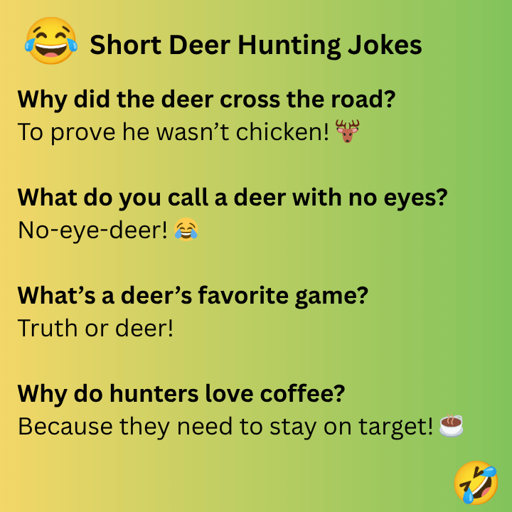 Short Deer Hunting Jokes