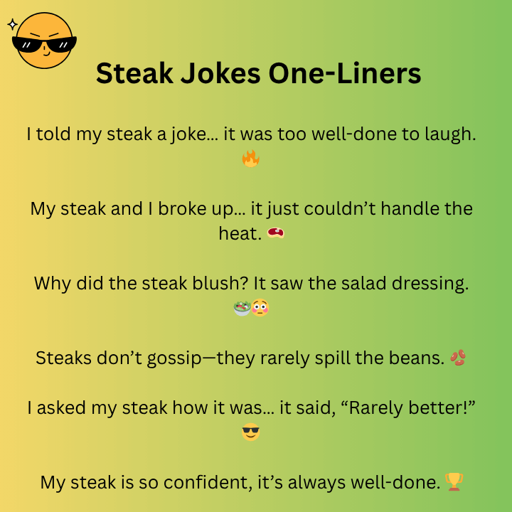 Steak Jokes One-Liners