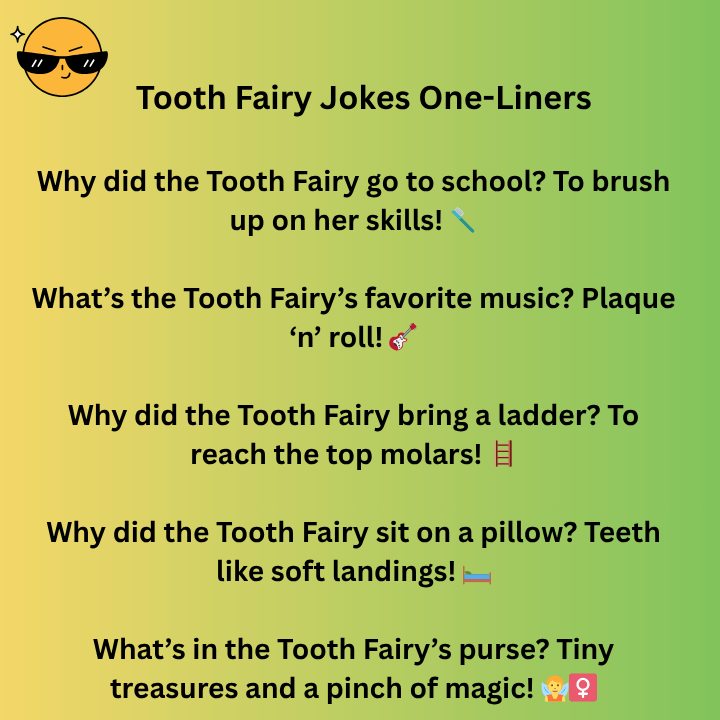 Tooth Fairy Jokes One-Liners