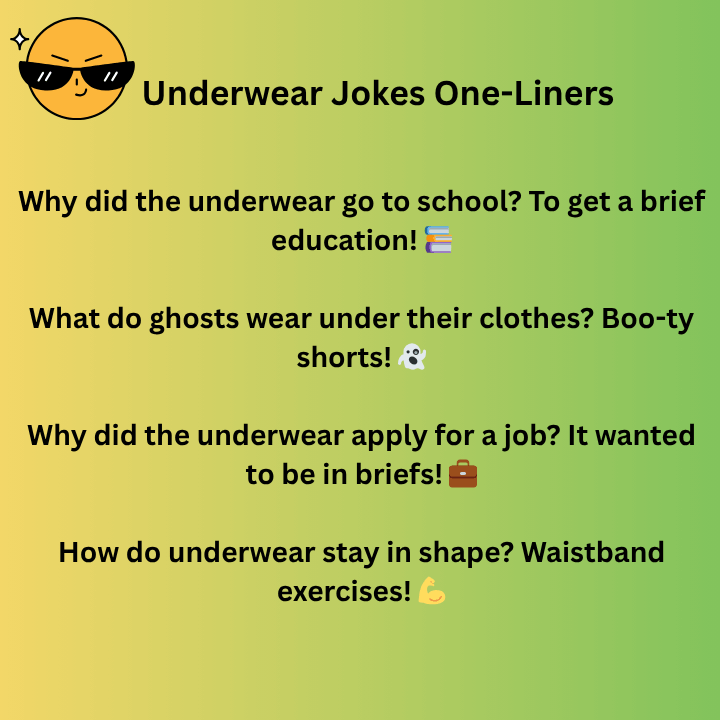 Underwear Jokes One-Liners