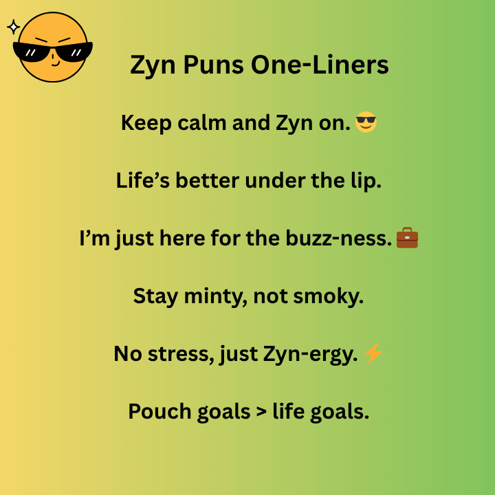 Zyn Puns One-Liners