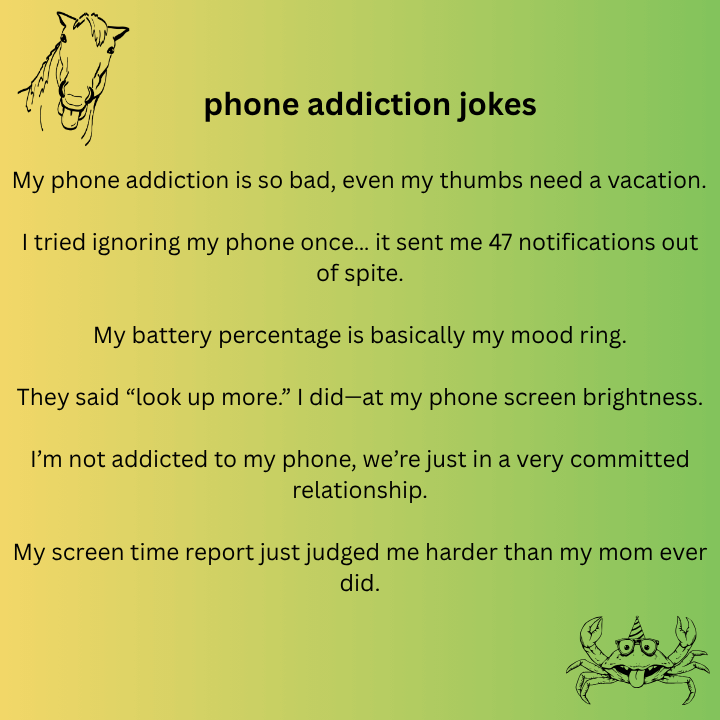 phone addiction jokes 
