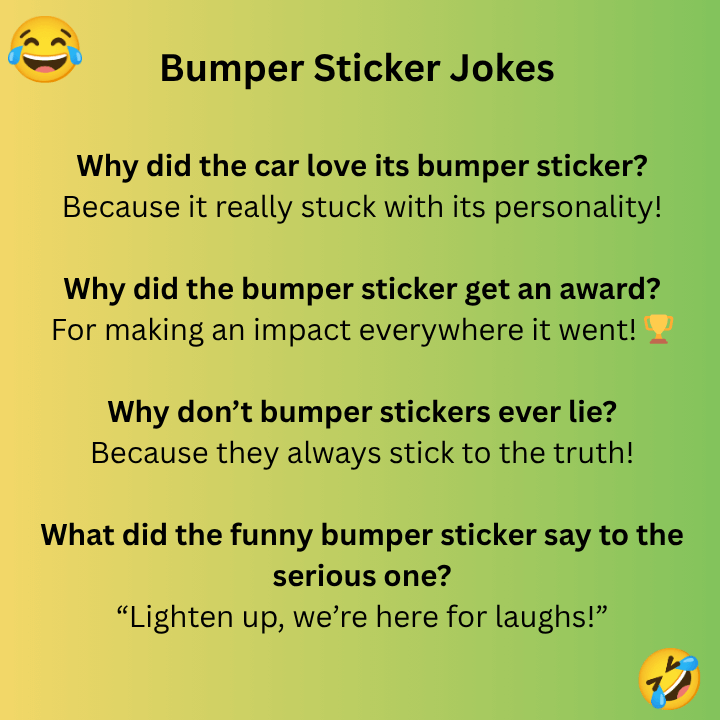 Bumper Sticker Jokes