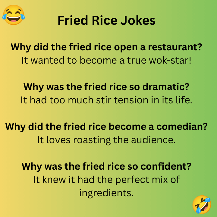 Fried Rice Jokes 