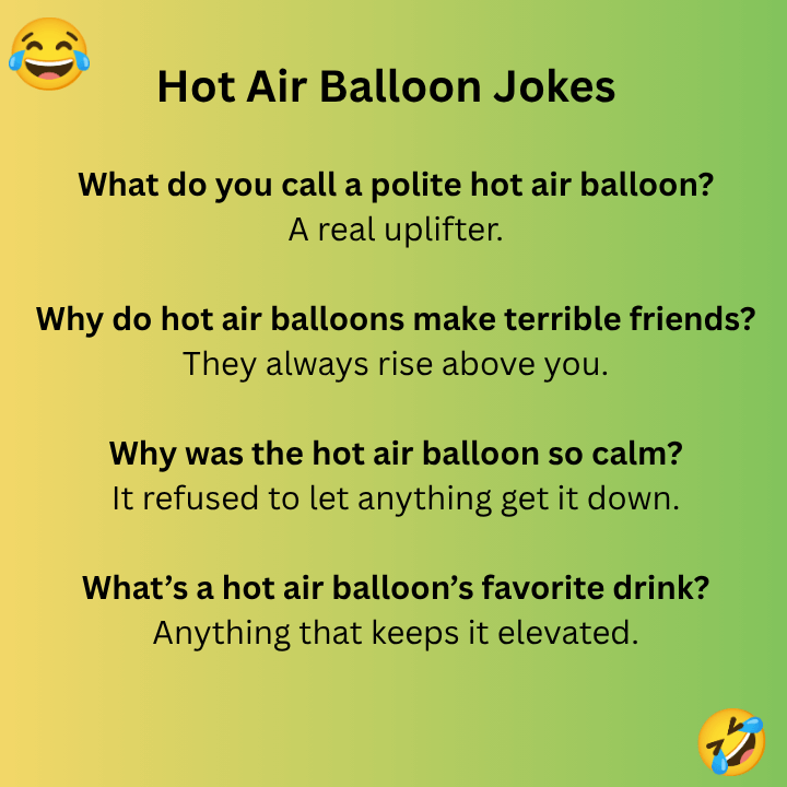 Hot Air Balloon Jokes