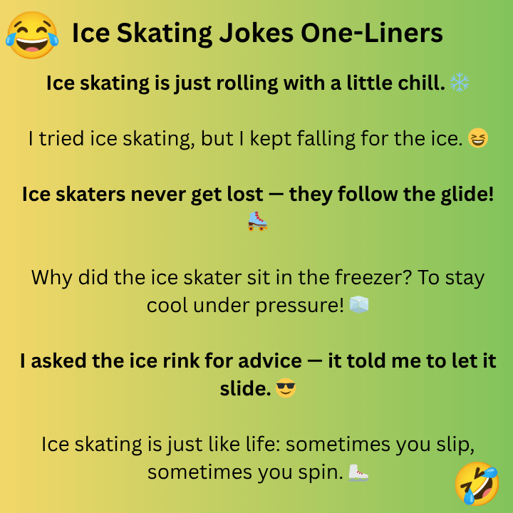 Ice Skating Jokes One-Liners 