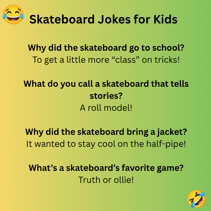 Skateboard Jokes for Kids